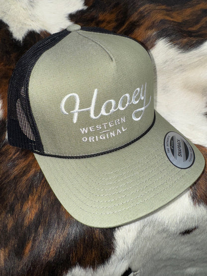 Hooey Olive & White "OG" Hat