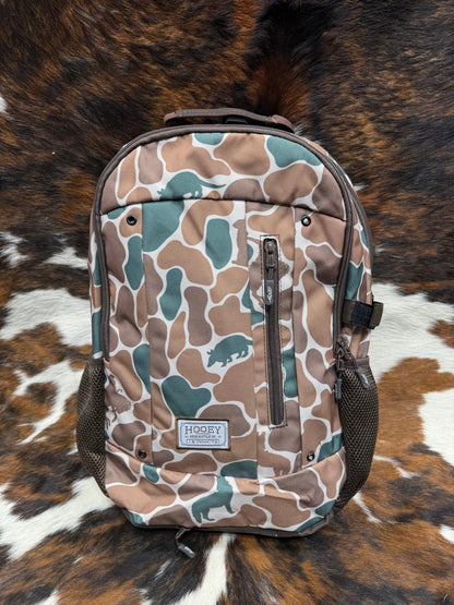 Hooey Rockstar Brown & Green Camo w/ Animals Backpack