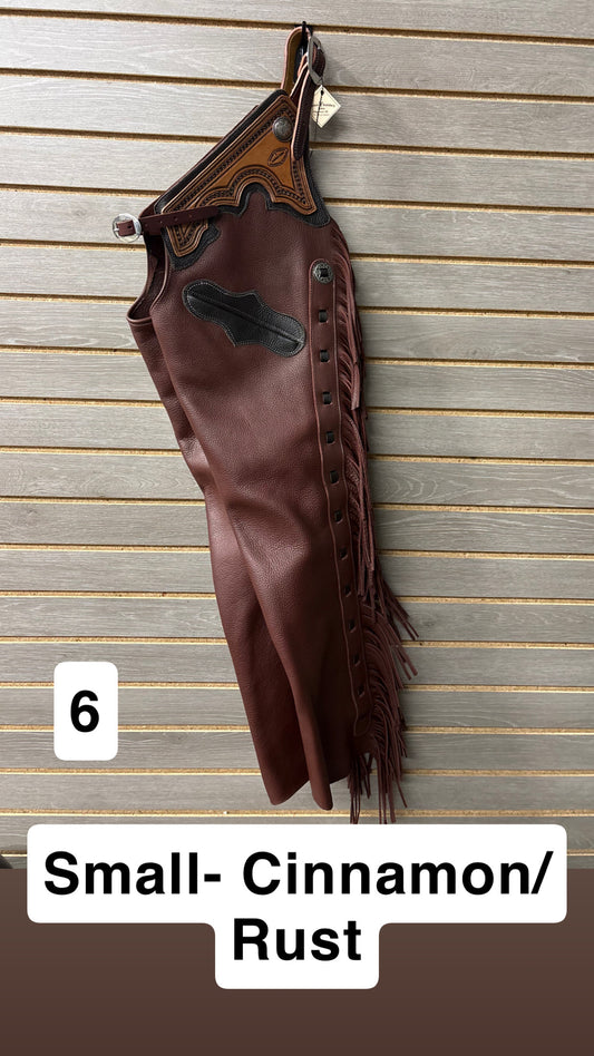 Rockin' Y Adult Leather Shotgun Chaps