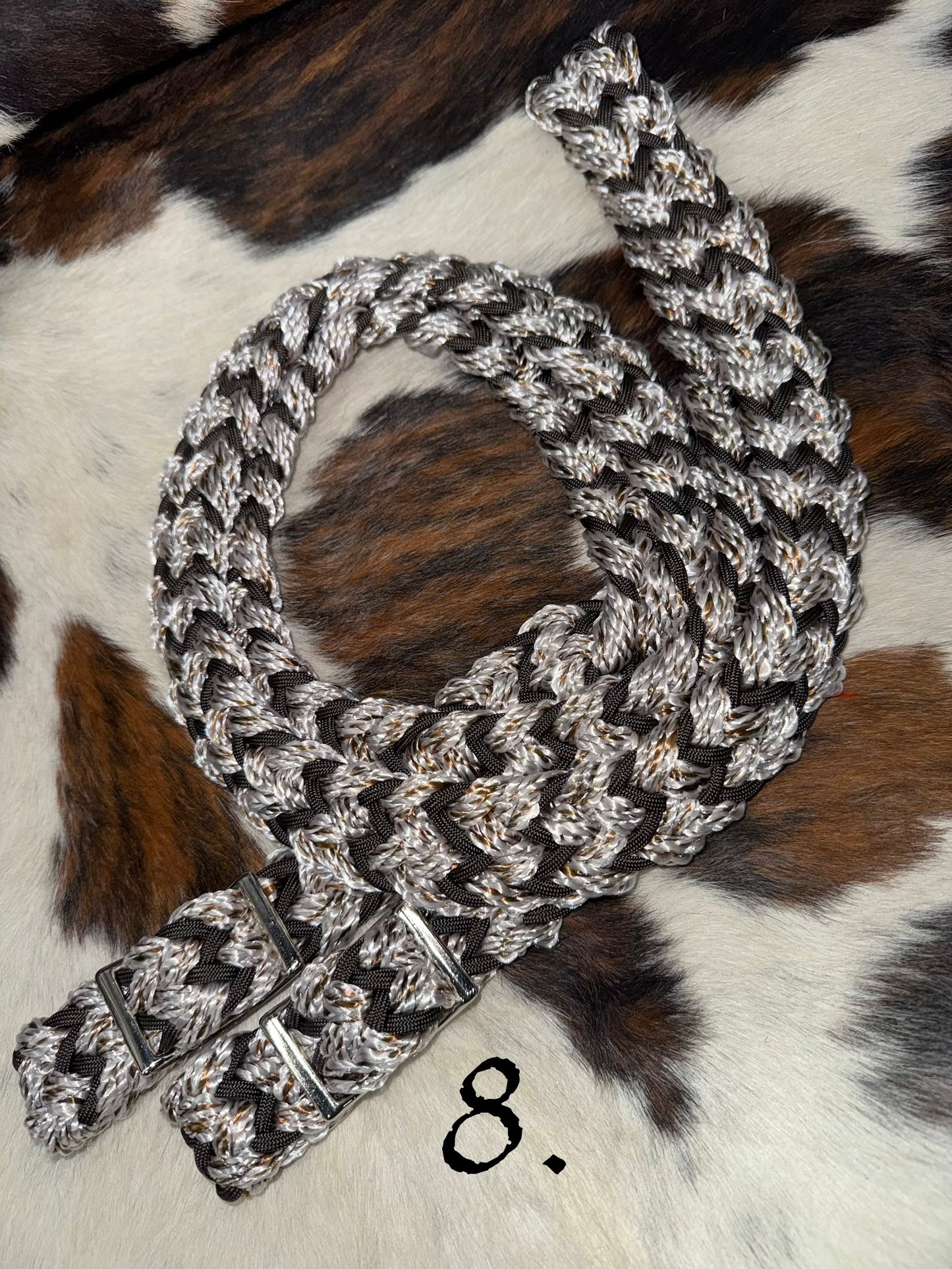 Gale Beebe 9 Strand Barrel Rein