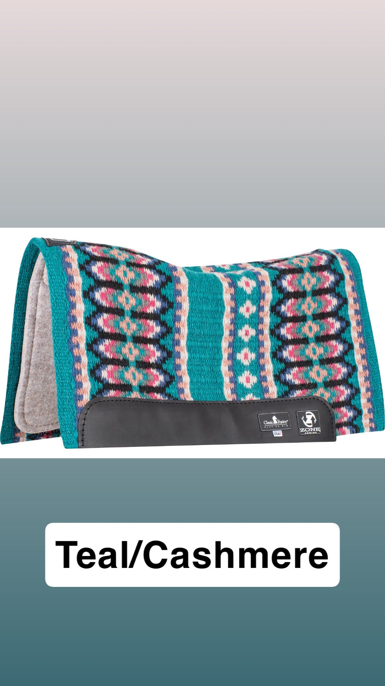 Classic Equine Wool Blanket Top Zone™ Saddle Pad