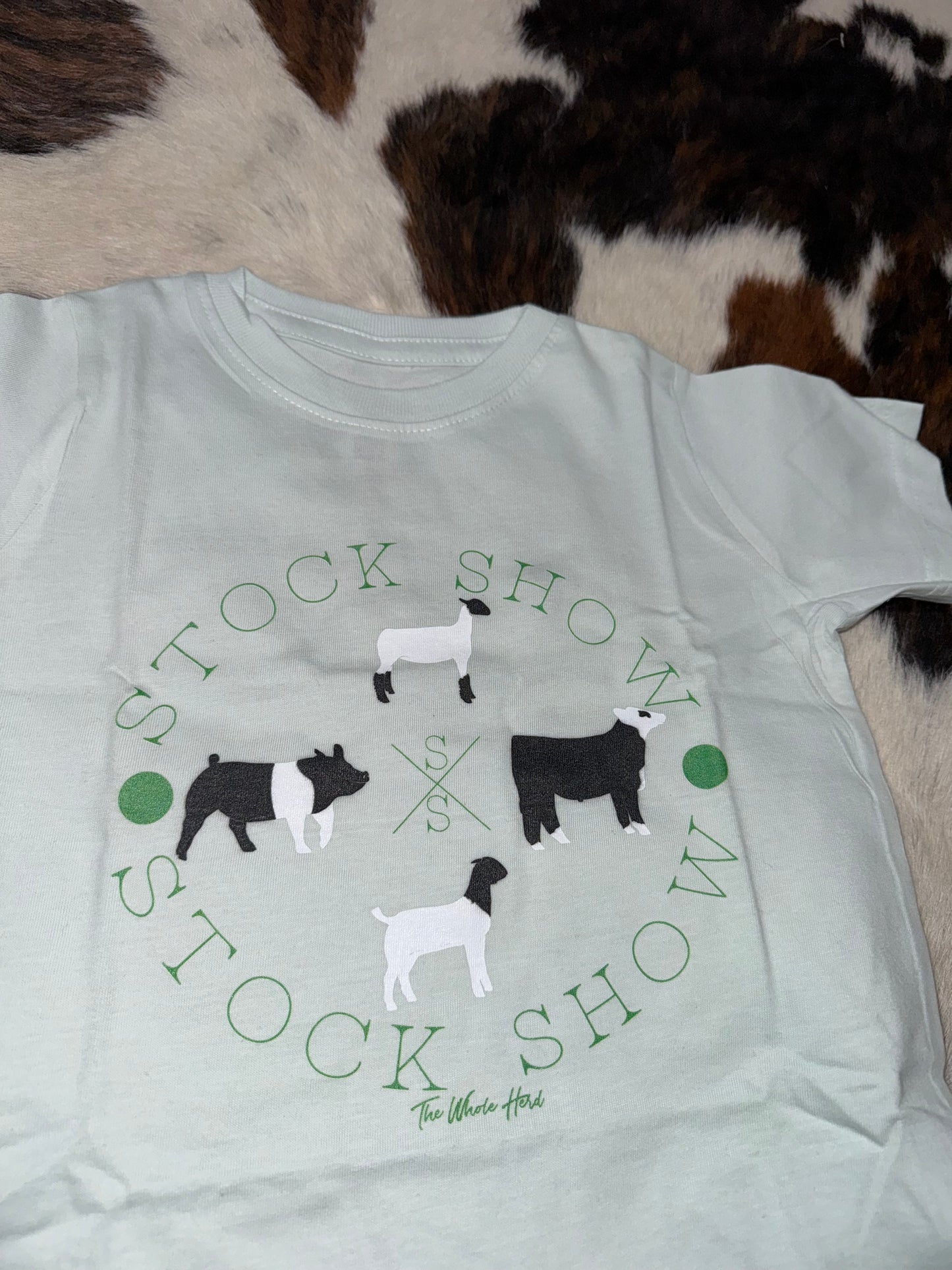 TWH Girl's Toddler Light Green Stock Show T-Shirt