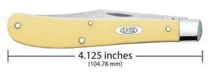Case Yellow Synthetic Smooth Slimline Trapper Knife