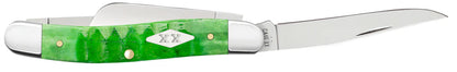 Case Gator Jigged Bright Green Bone Medium Stockman Knife