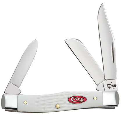 Case SparXX™ Standard Jig White Synthetic Medium Stockman Knife