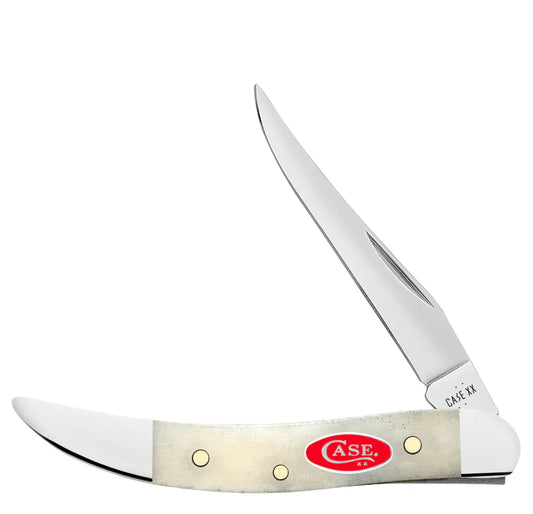 Case Smooth Natural Bone Small Texas Toothpick Knife