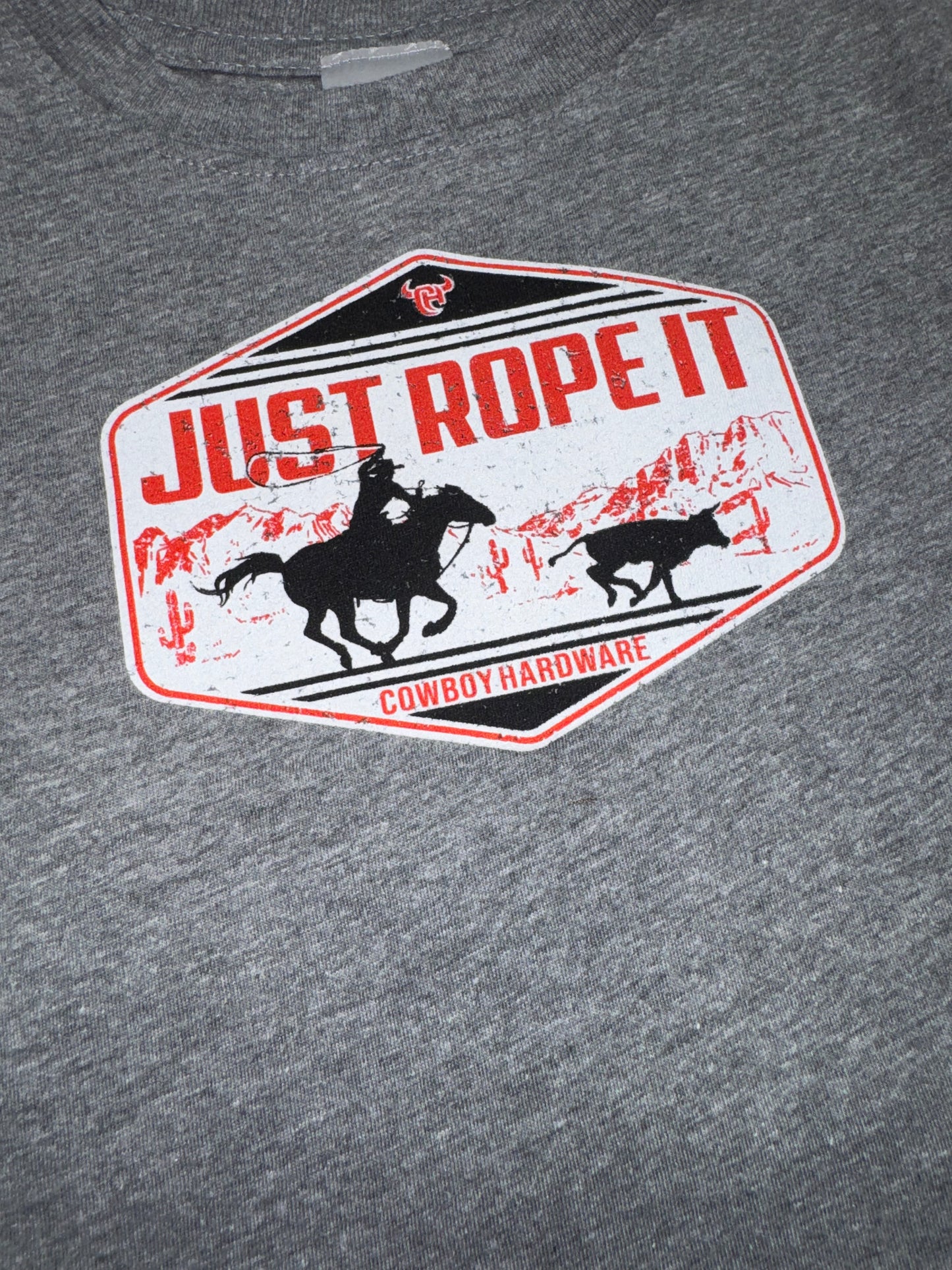 Cowboy Hardware Toddler Boy's Red Just Rope It T-Shirt