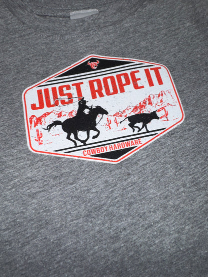 Cowboy Hardware Toddler Boy's Red Just Rope It T-Shirt