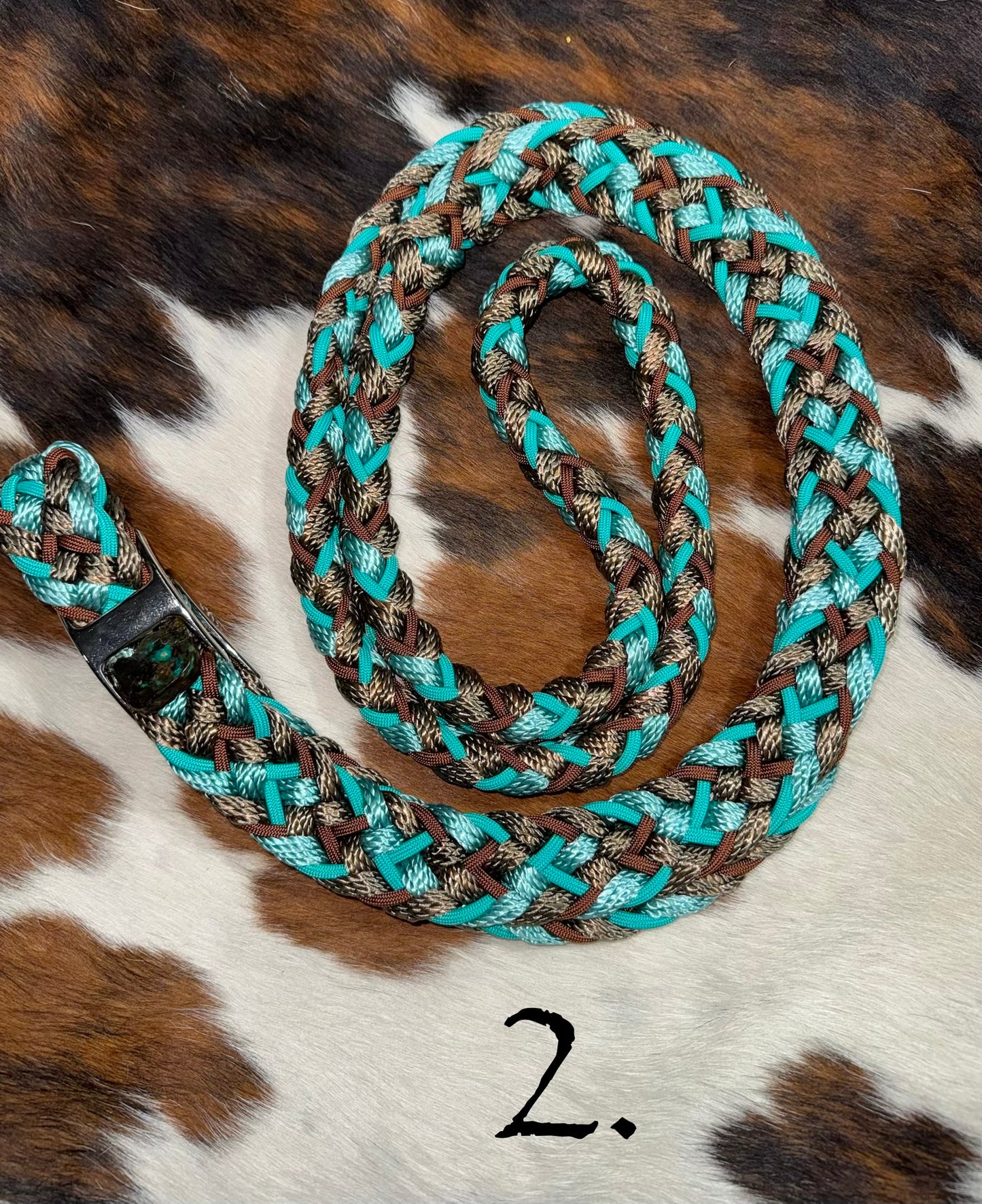 Gale Beebe 9 Strand Round Barrel Rein