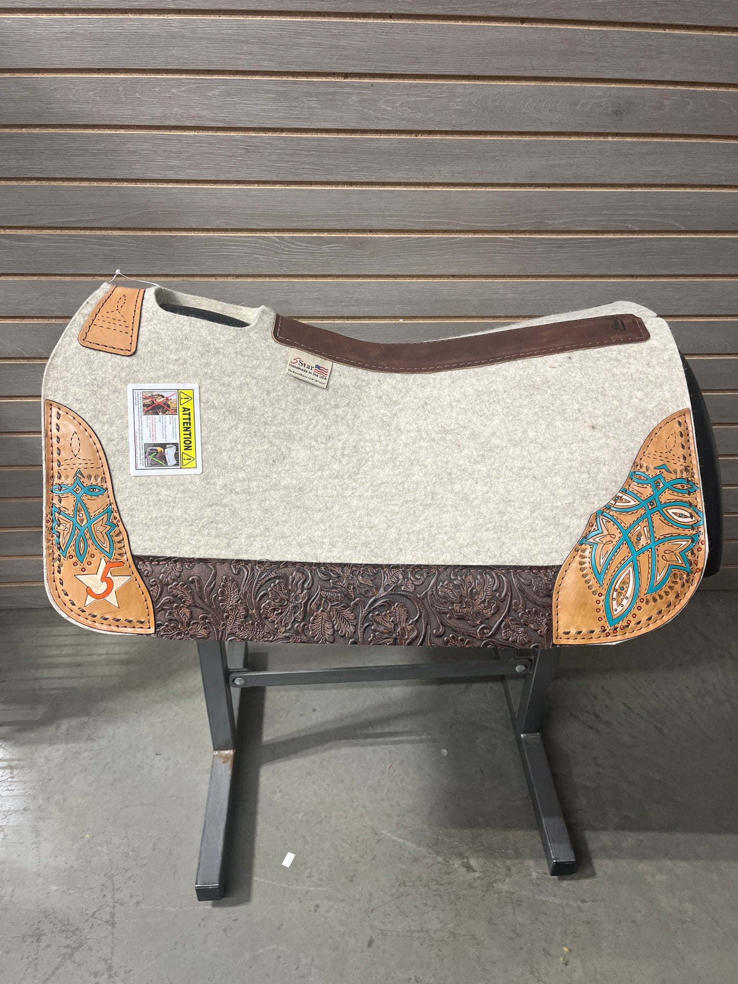 5 Star Barrel Racer Saddle Pad - Limited Edition "Boot Stitch" 30X28