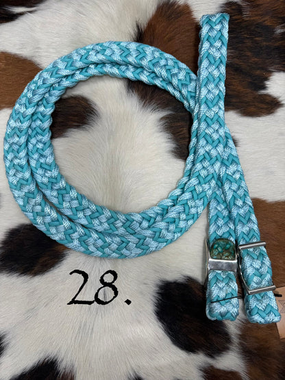 Gale Beebe 9 Strand Barrel Rein