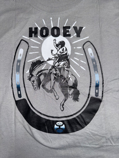 Hooey Men's Gray Lucky Rider Horseshoe T-Shirt