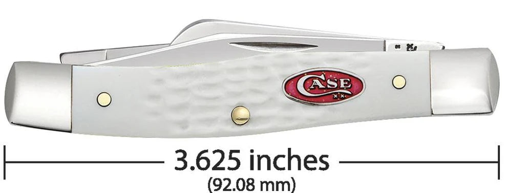Case SparXX™ Standard Jig White Synthetic Medium Stockman Knife