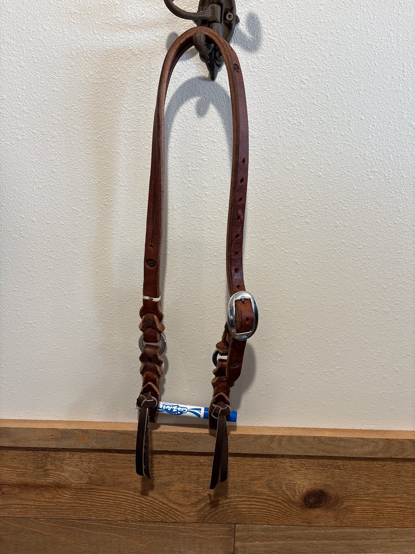 Trent Ward Blood Knot Slit Ear Heavy Duty Headstall with Quick Change Pineapple Knots