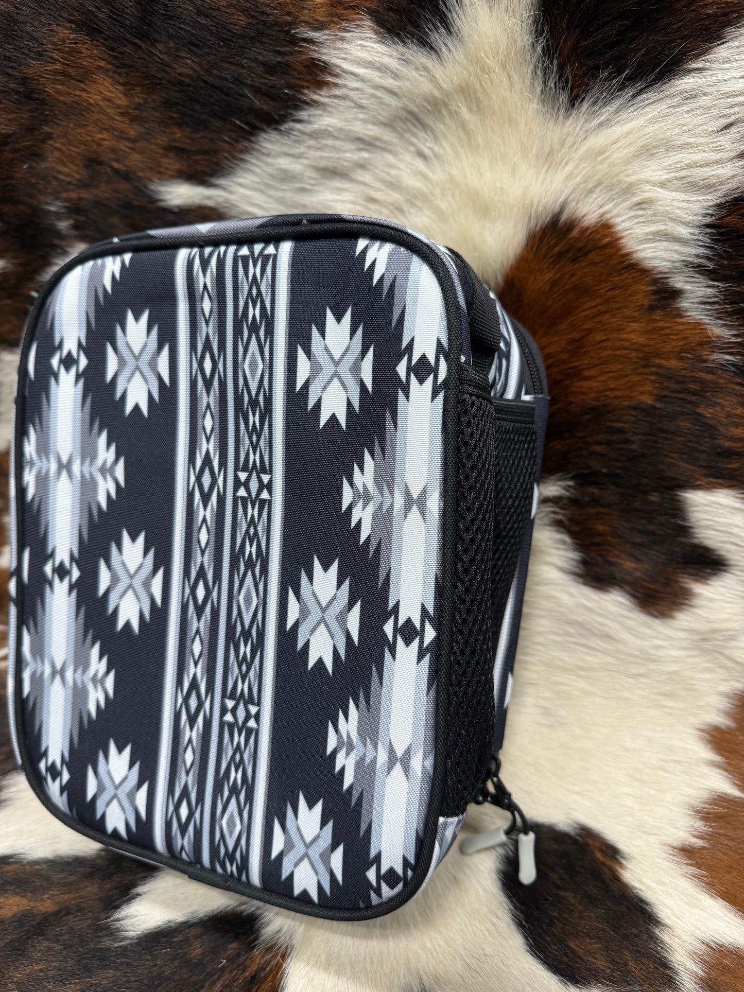Hooey Black & Gray Aztec Lunchbox