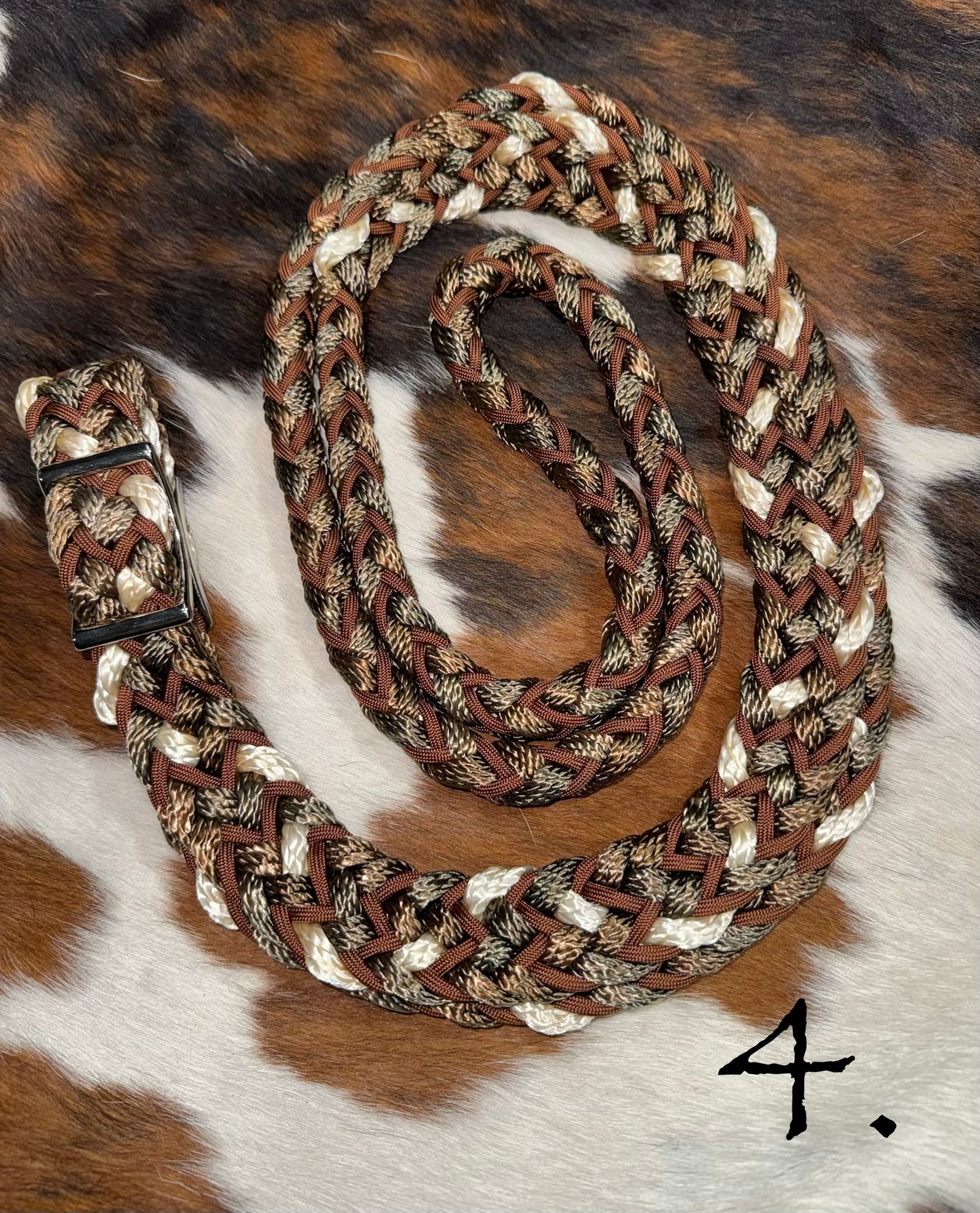 Gale Beebe 9 Strand Round Barrel Rein