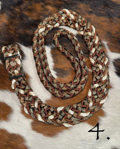 Gale Beebe 9 Strand Round Barrel Rein