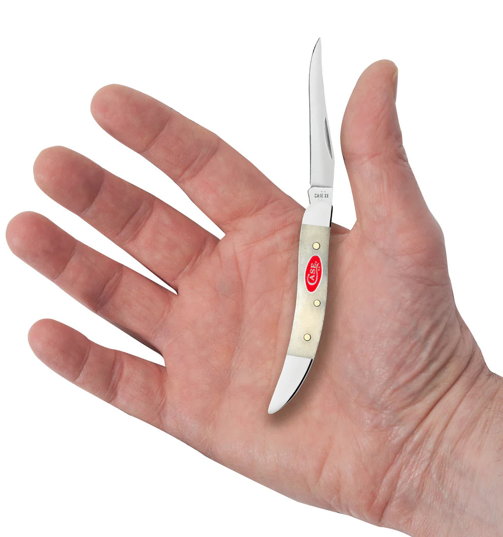 Case Smooth Natural Bone Small Texas Toothpick Knife