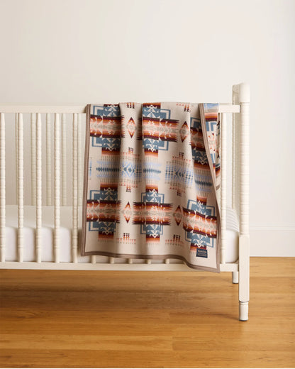 Pendleton Chief Joseph Rosewood Crib Blanket