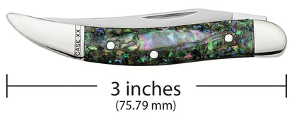 Case Abalone Smooth Small Texas Toothpick Knife