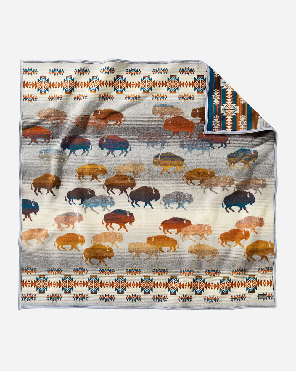 Pendleton Prairie Rush Hour Wool Throw Blanket