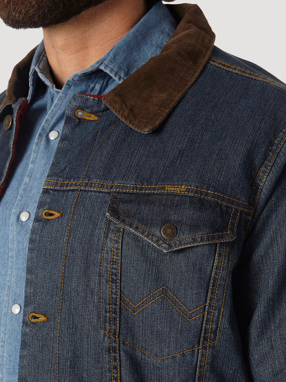 Wrangler Men's Big & Tall Denim Blanket Lined Jacket