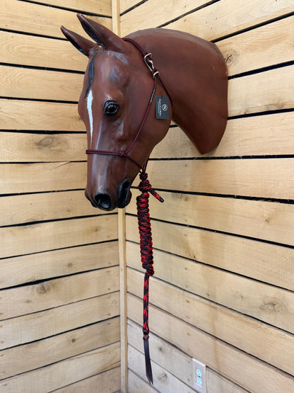 Twisted Knot Halters Rope Halter w/ Easy Off Clip & Lead
