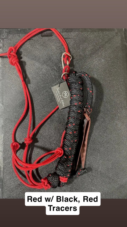 Twisted Knot Halters Rope Halter w/ Easy Off Clip & Lead