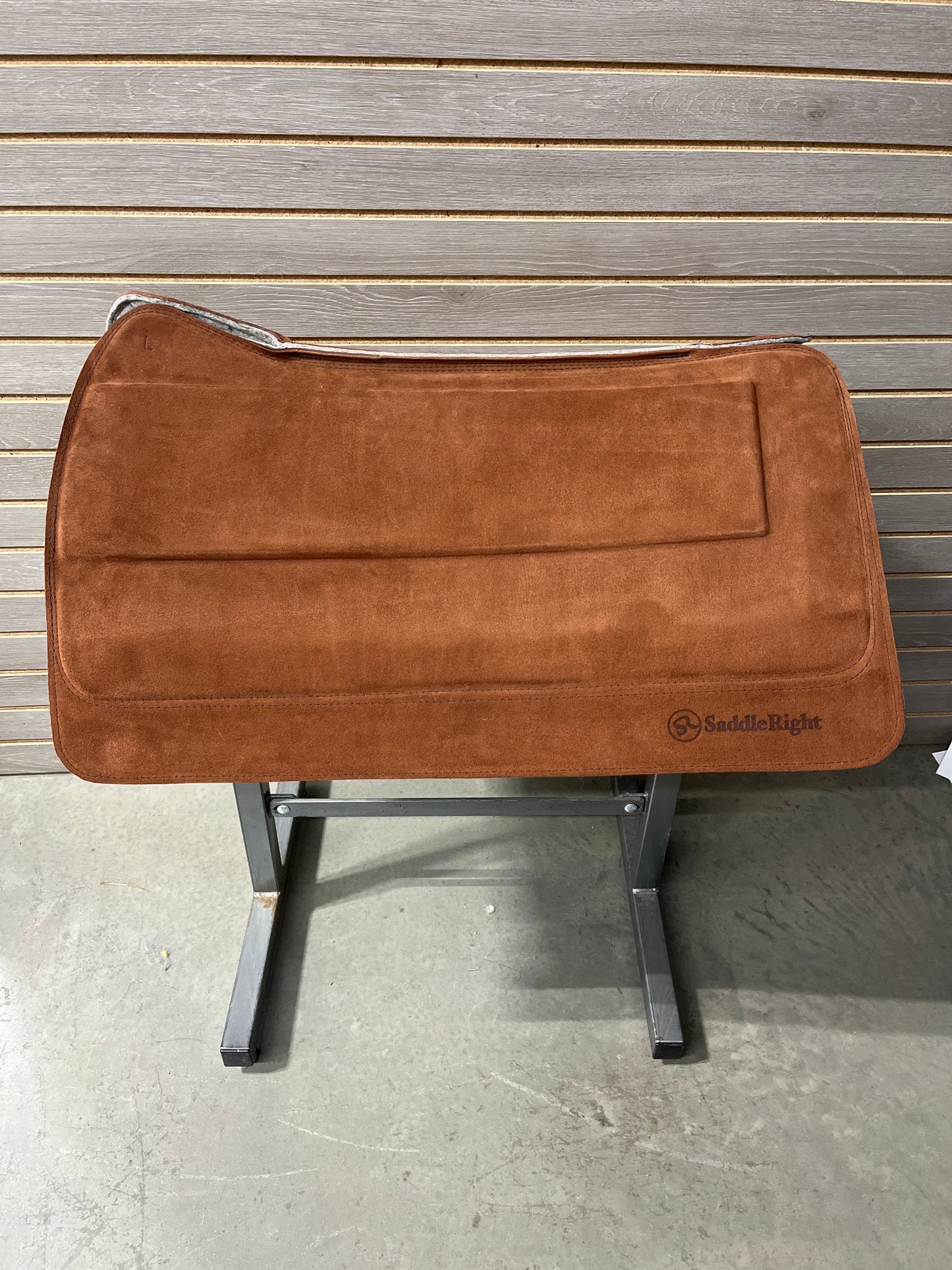 SaddleRight Legacy Western All Around Saddle Pad 29" x 32" - Mahogany Suede