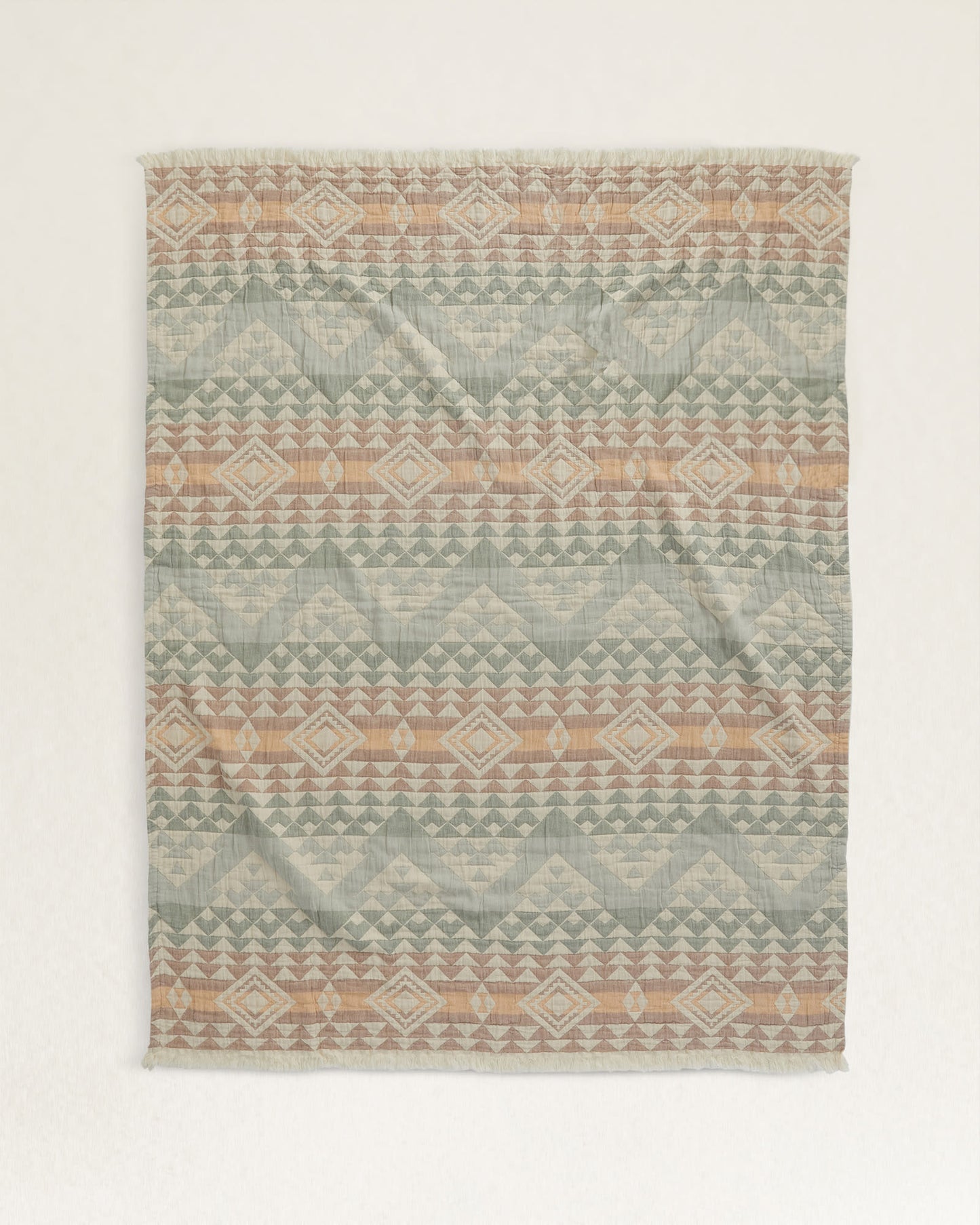 Pendleton Organic Cotton Fringed Throw Blanket