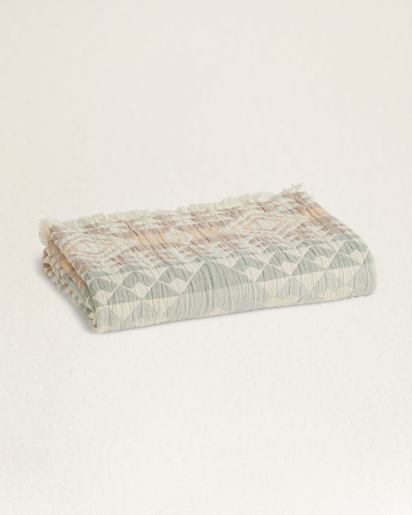 Pendleton Organic Cotton Fringed Throw Blanket