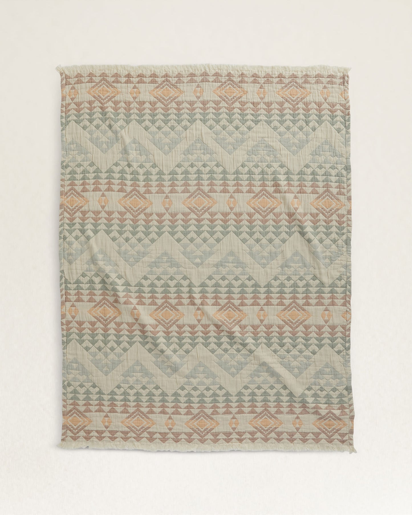 Pendleton Organic Cotton Fringed Throw Blanket