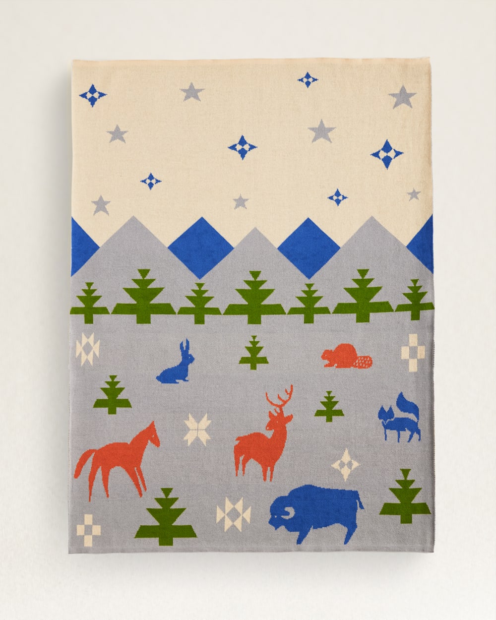 Pendleton Knit Baby Blanket with Beanie