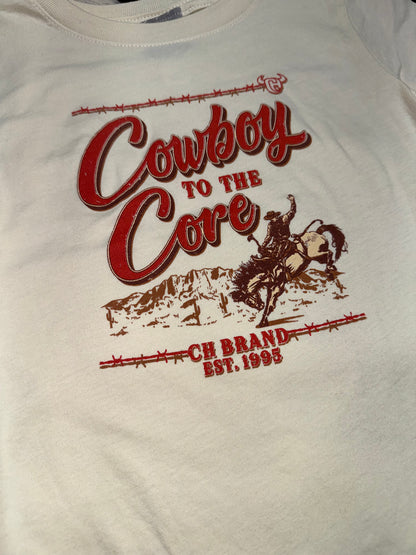 Cowboy Hardware Toddler Boy's Cream & Red Cowboy Core T-Shirt