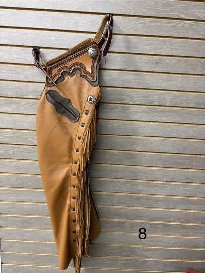 Rockin' Y Adult Leather Shotgun Chaps
