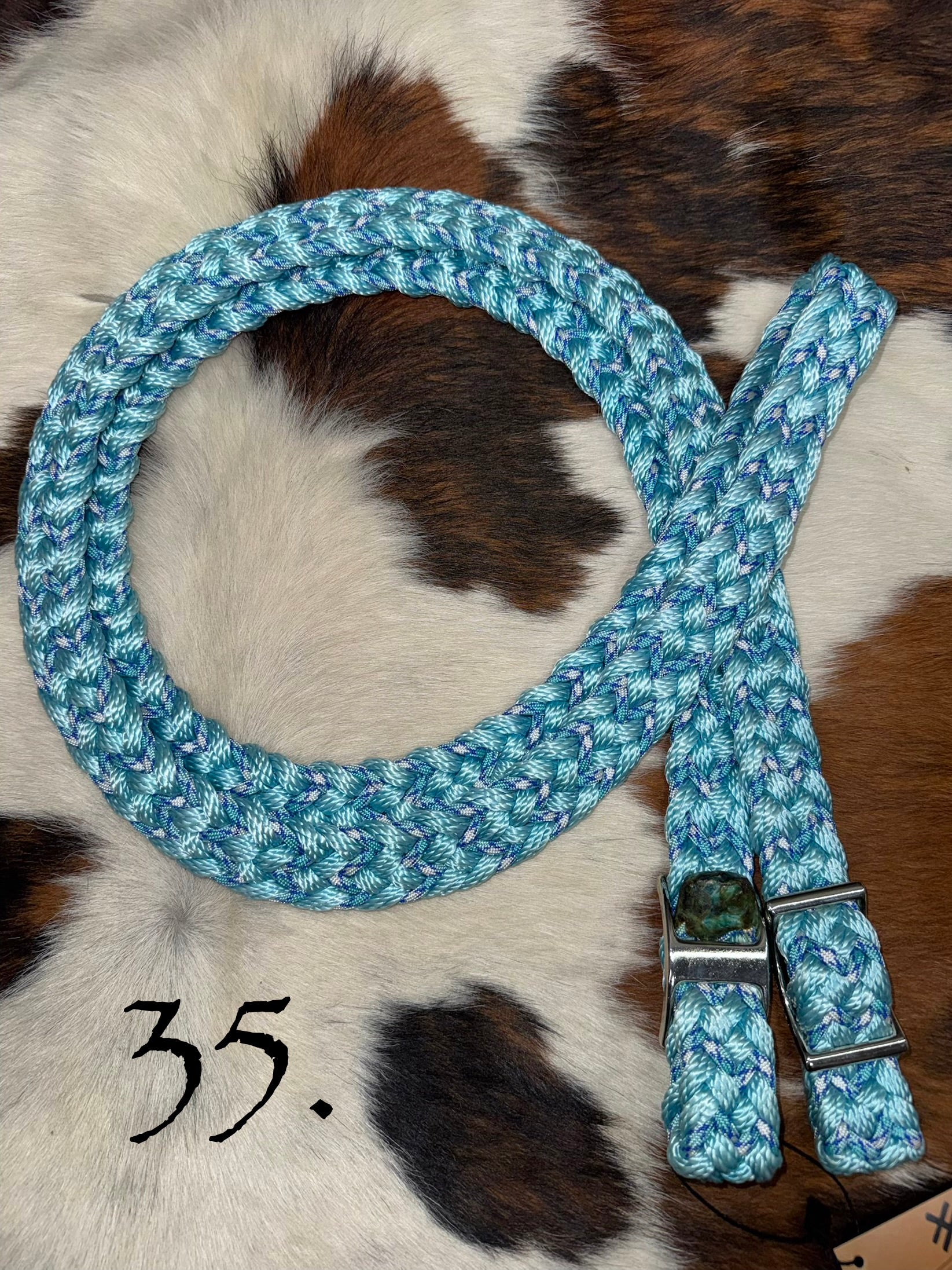 Gale Beebe 9 Strand Barrel Rein – Leanin' Pole Arena