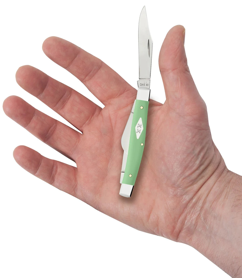Case Smooth Mint Green Synthetic Medium Stockman Knife