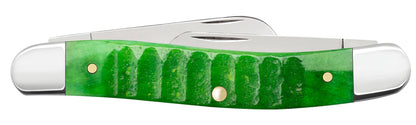 Case Gator Jigged Bright Green Bone Medium Stockman Knife