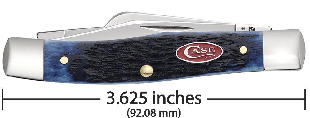 Case Navy Blue Bone Rogers Jig Medium Stockman Knife