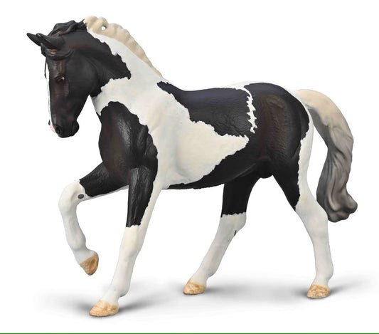 Breyer CollectA "Warmblood Stallion - Black Tobiano"