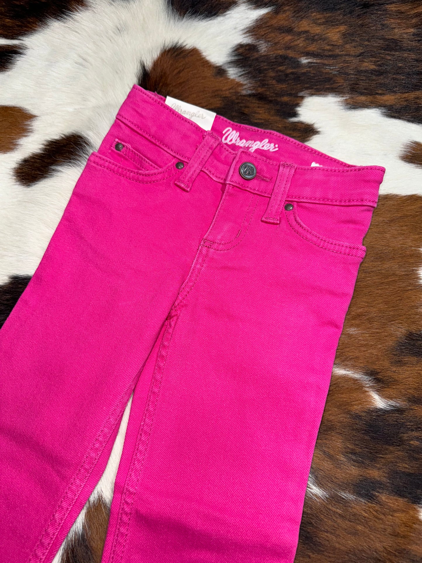 Wrangler Girl's Slim Hot Pink Reyna Bootcut Jean