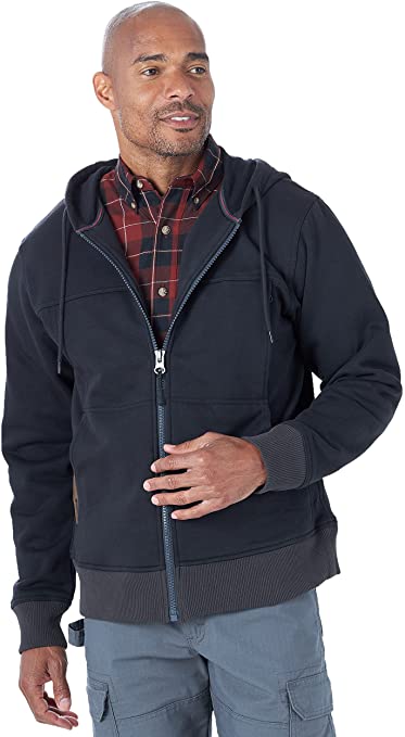 Wrangler Men's Big & Tall Riggs Workwear Caviar Full Zip Hoodie