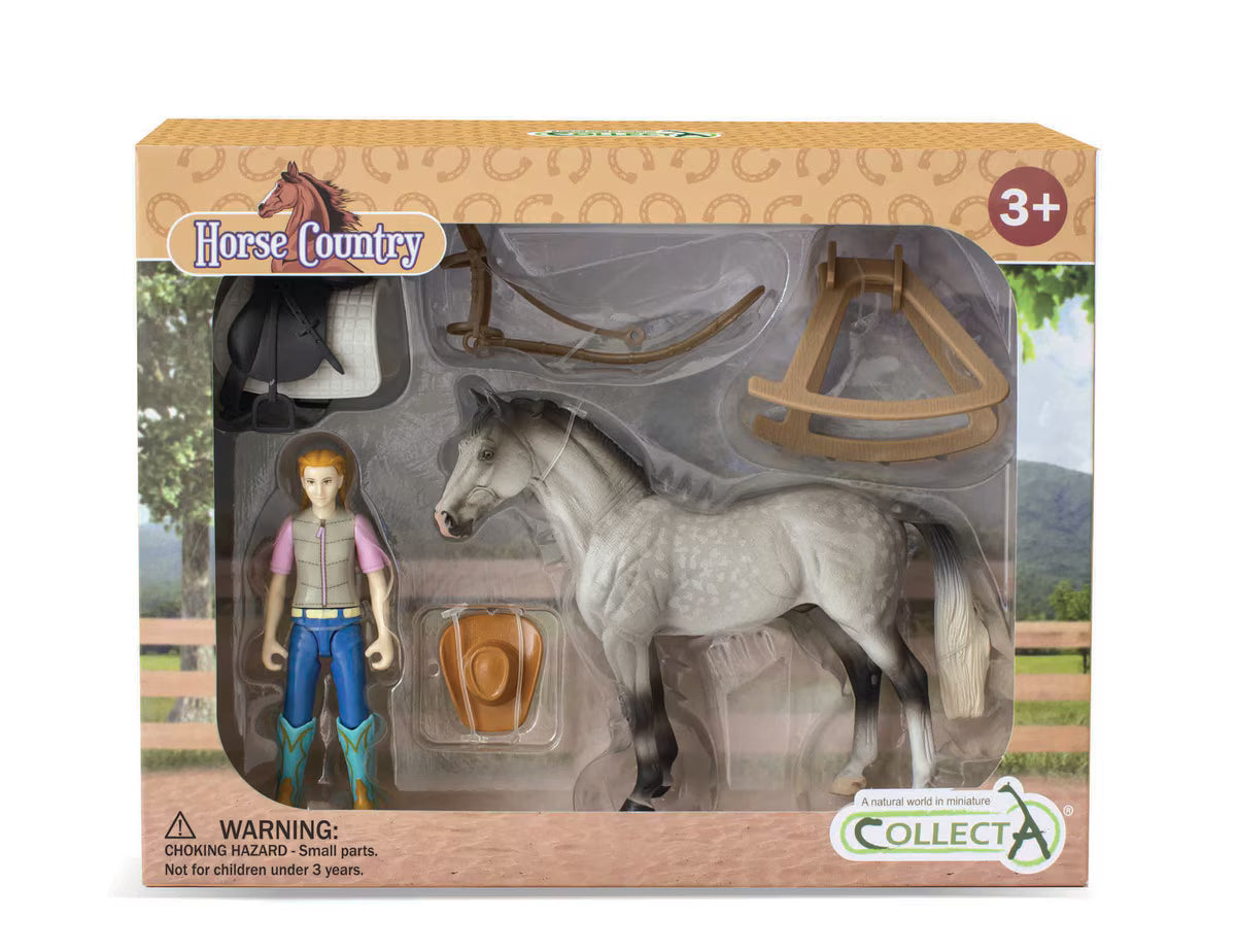 Breyer CollectA "Lady Cowgirl Horse and Rider Set"