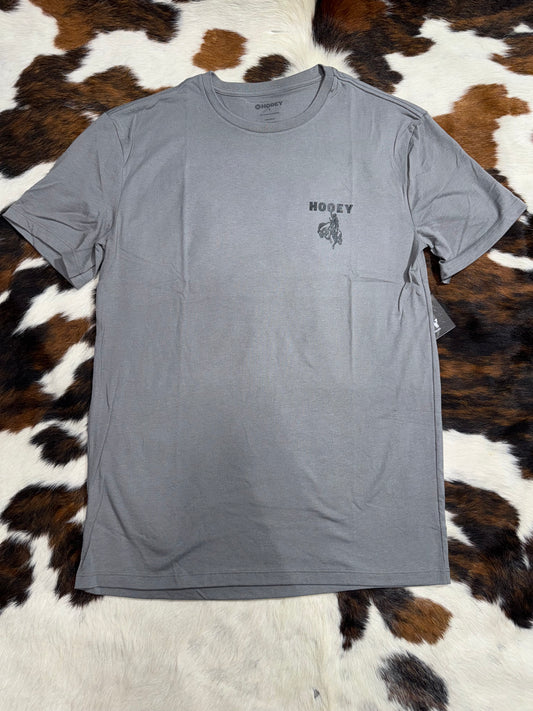 Hooey Men's Gray Lucky Rider Horseshoe T-Shirt