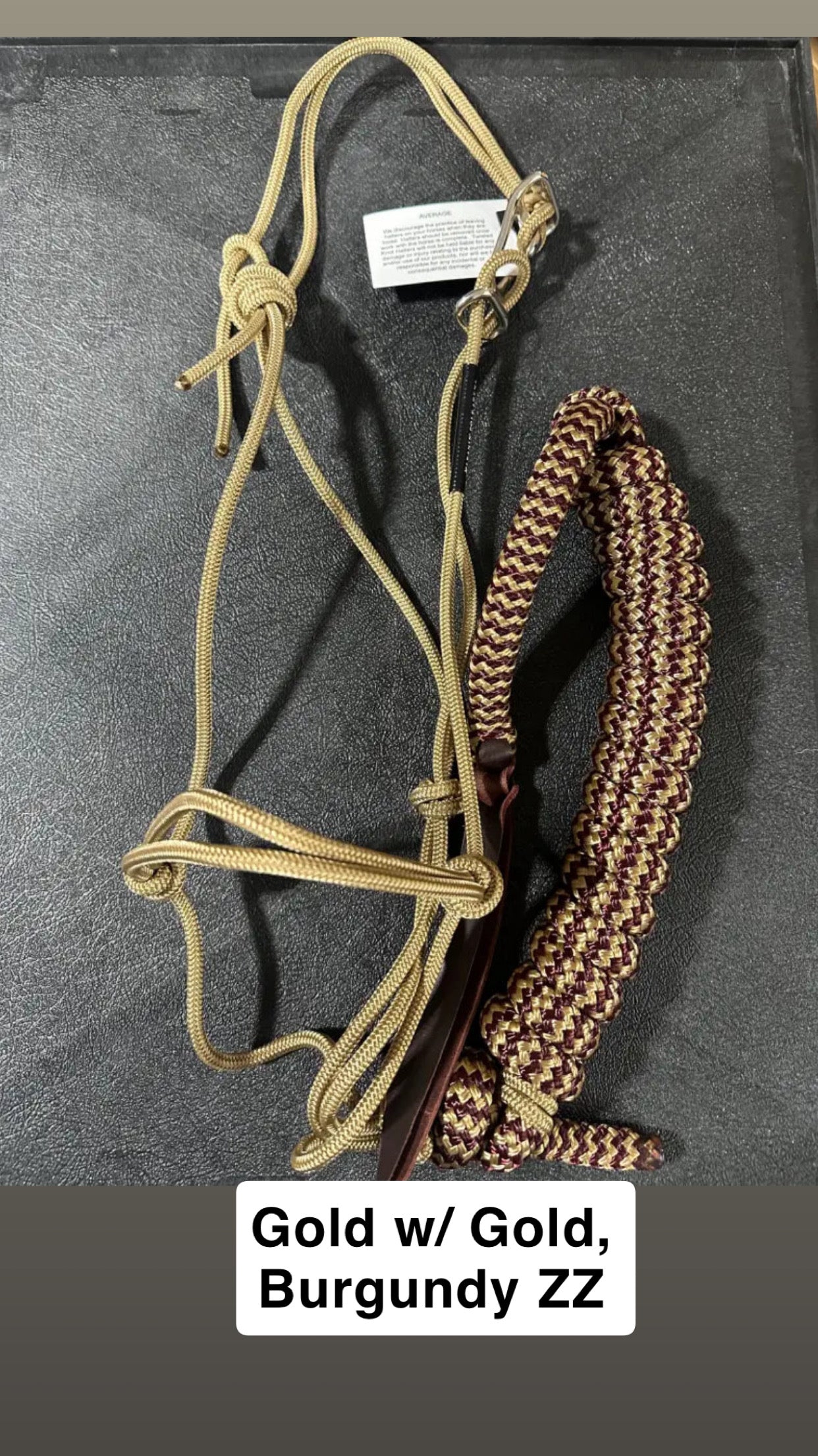 Twisted Knot Halters Rope Halter w/ Easy Off Clip & Lead