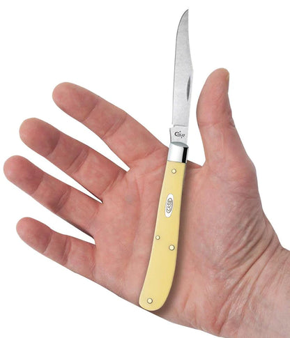 Case Yellow Synthetic Smooth Slimline Trapper Knife