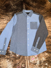Load image into Gallery viewer, Kimes Ranch Men&#39;s Bryson Color Blocked Chambray Western Shirt
