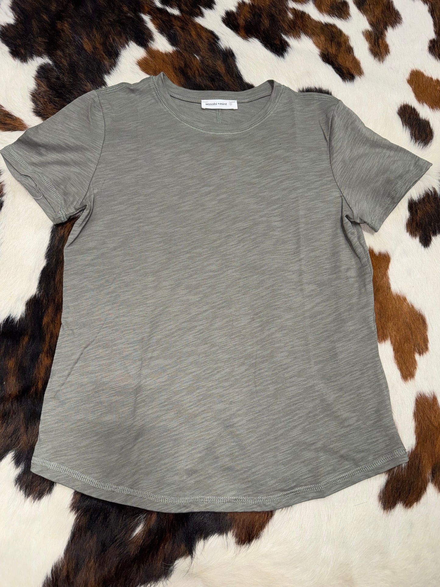 Women's Olive Washout T-Shirt