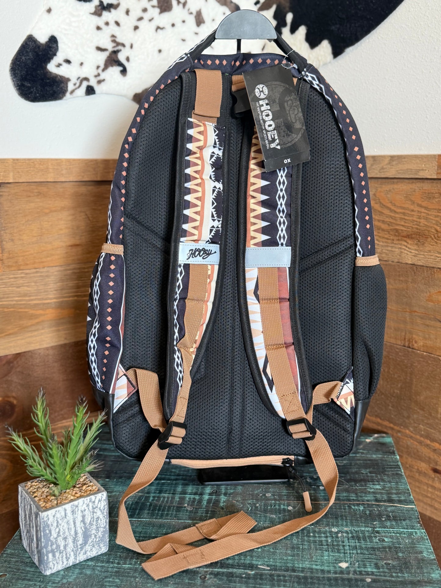 Hooey Ox Backpack : White/Orange Aztec