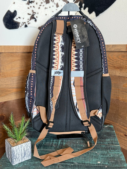 Hooey Ox Backpack : White/Orange Aztec